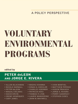 cover image of Voluntary Environmental Programs